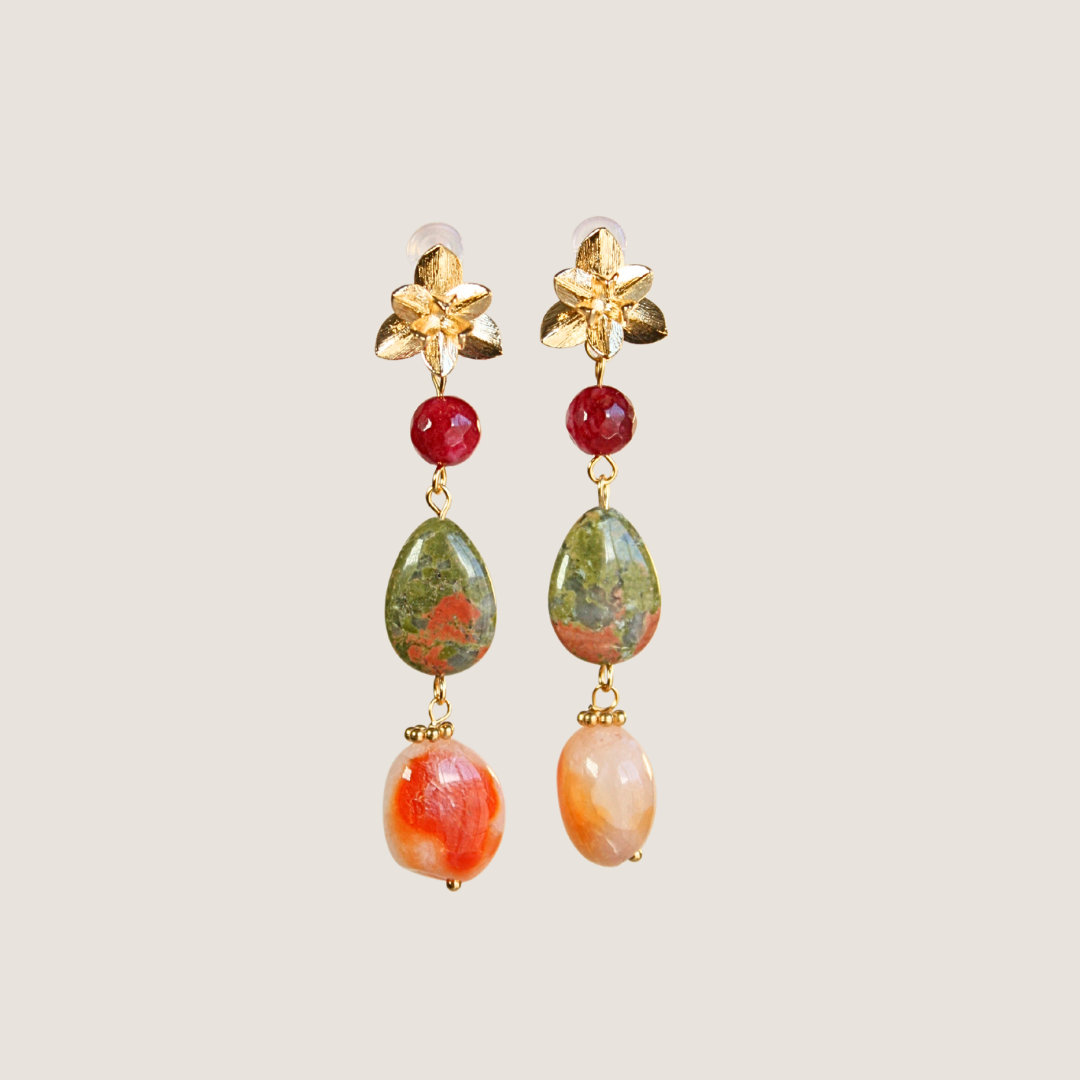 Pendientes lisianthus