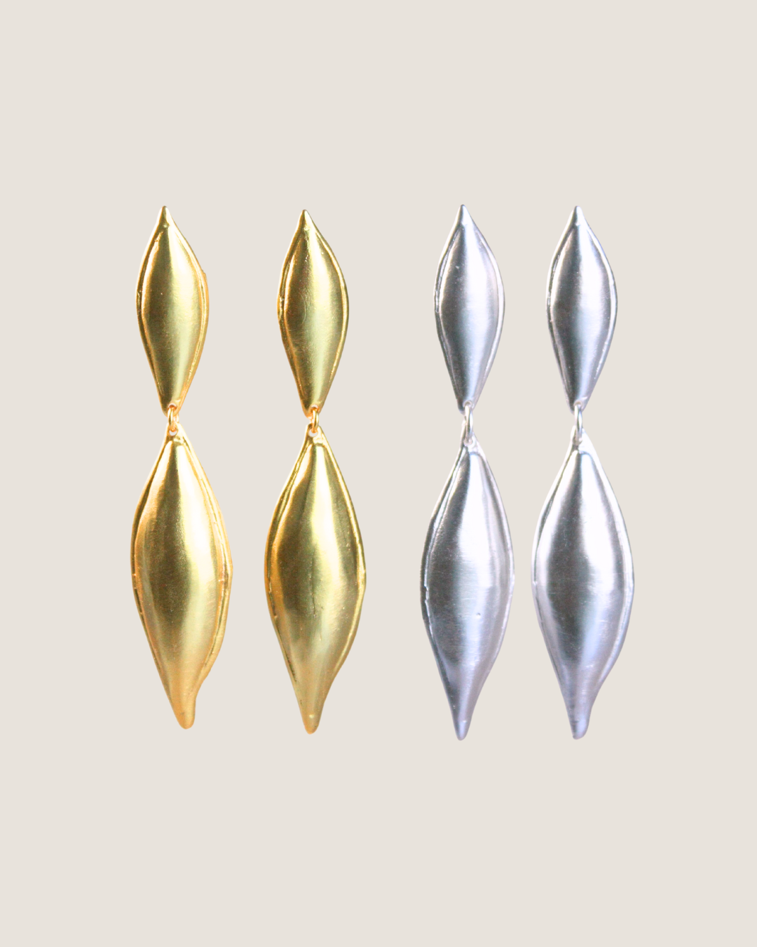 Pendients  doble hoja