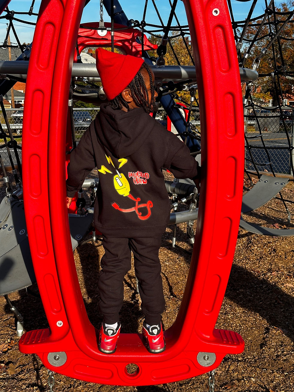 Thumbnail: “Plugged In” PLUGGED Sweatsuit (Black)