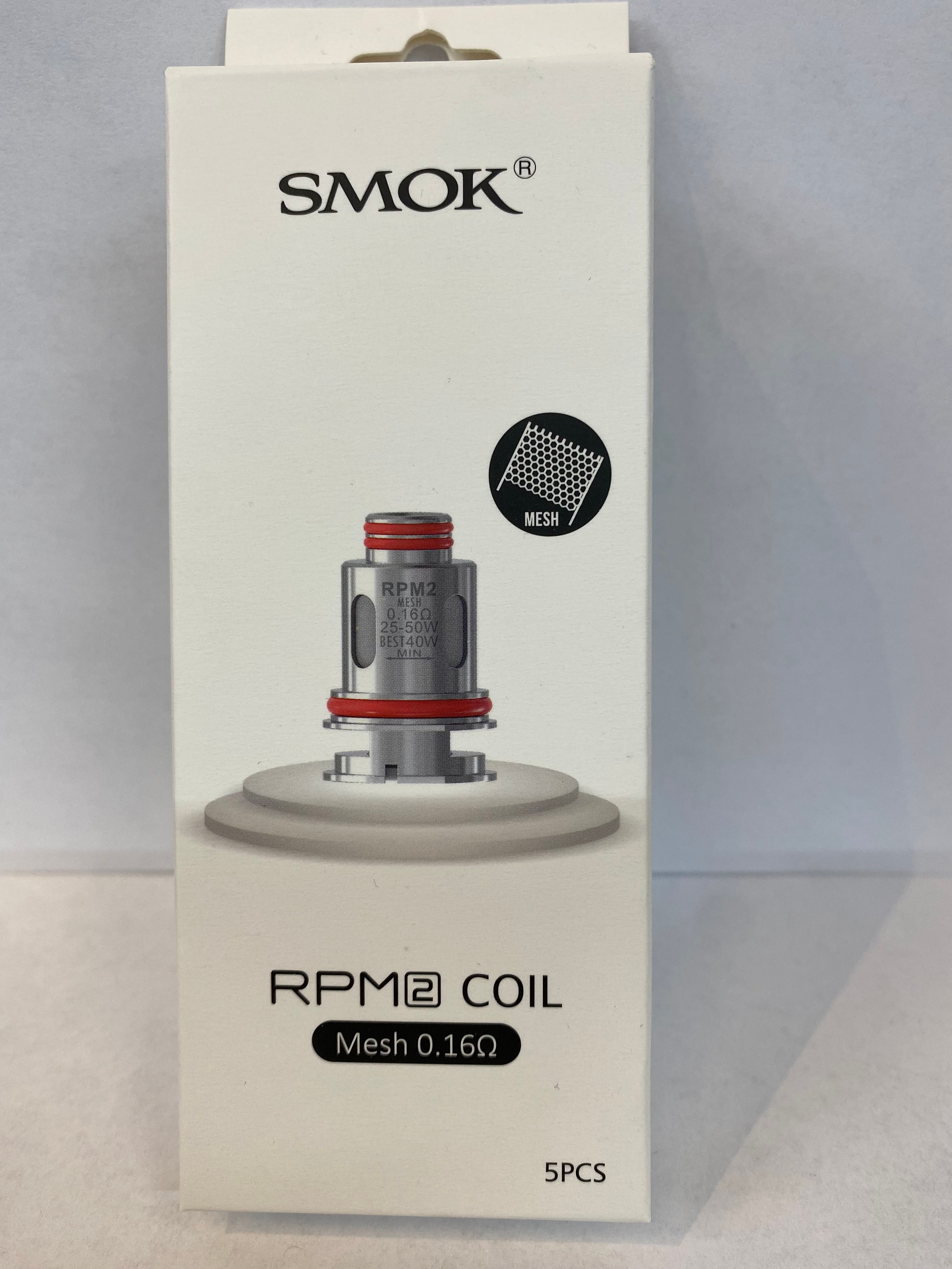 "Smok RPM2 Coil Mesh 0.16 Ohm 25w-50w 5 PCS"