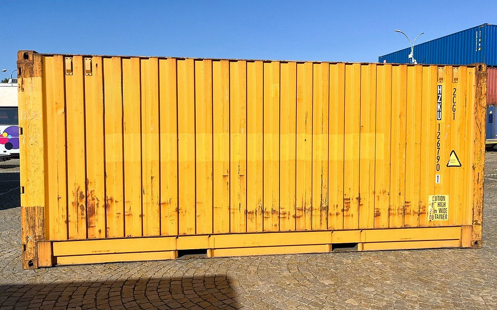 Miniaturbild: Gebrauchter 20 Fuß palettenbreiter CW-Versandcontainer