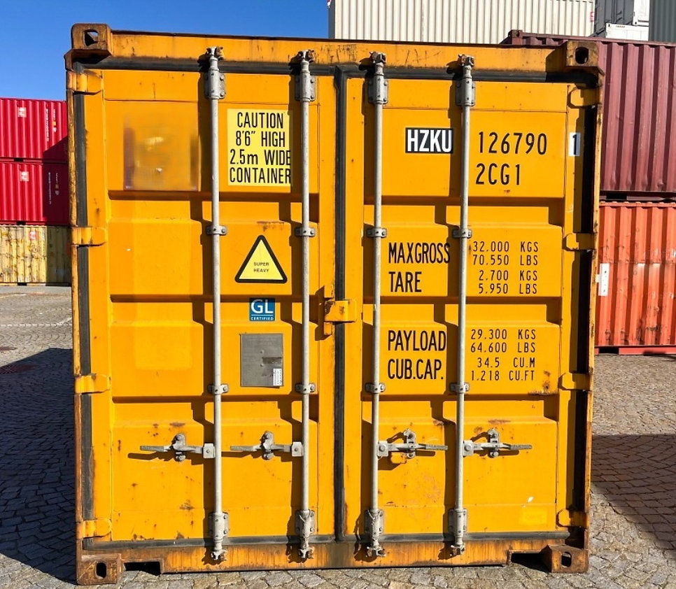 Miniaturbild: Gebrauchter 20 Fuß palettenbreiter CW-Versandcontainer