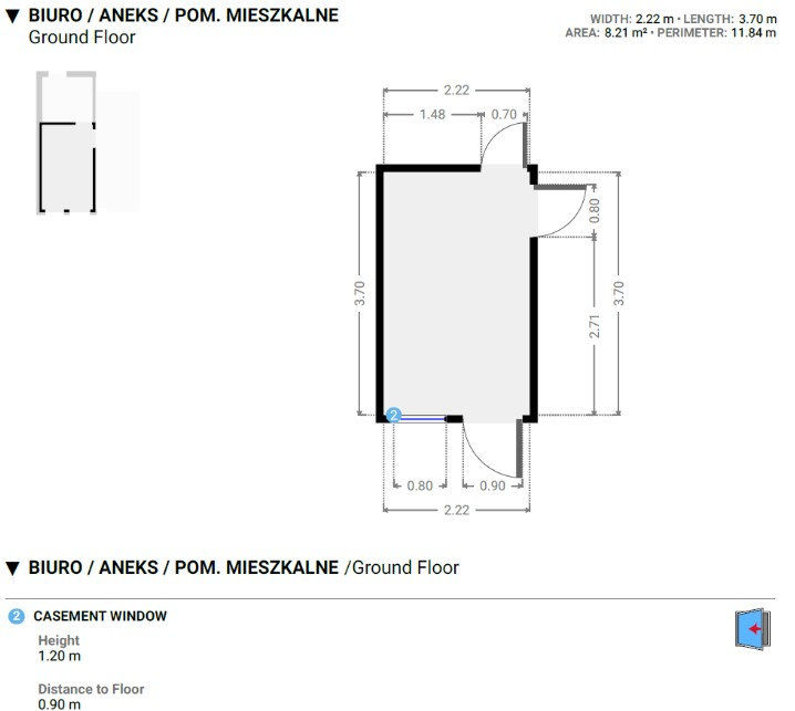 Miniaturbild: Wohn- und Bürocontainer 15 m² mit Dusche, WC und Küchenanschluss