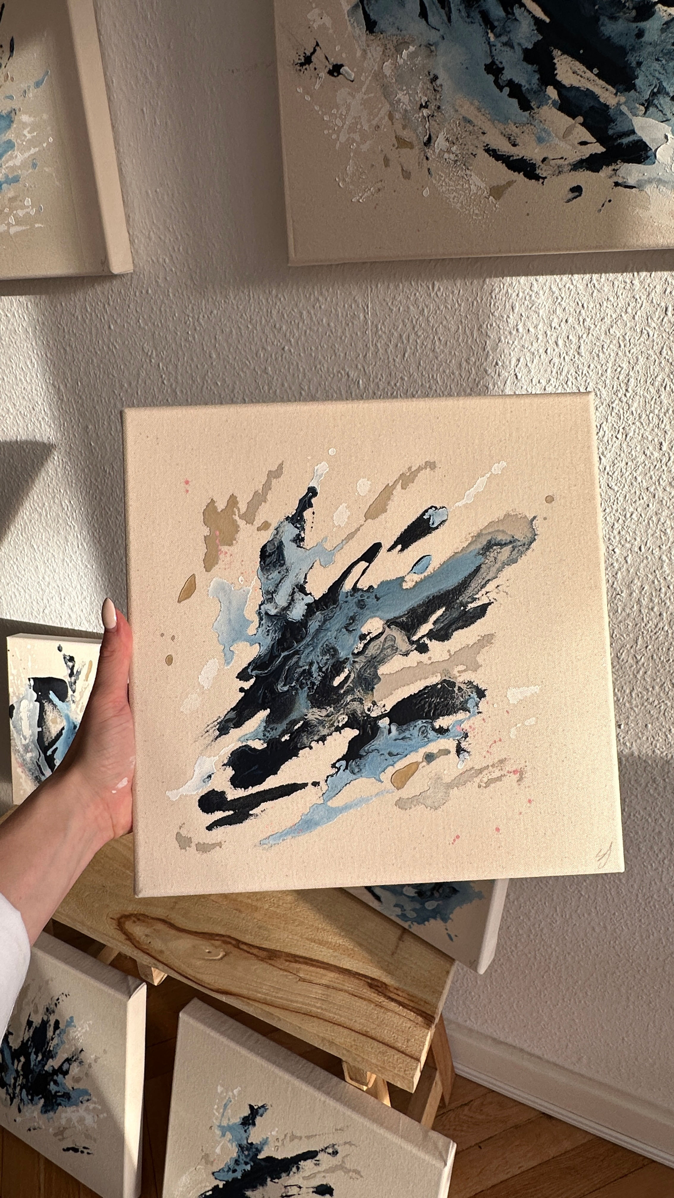 Soft melody I blue series I 30x30cm