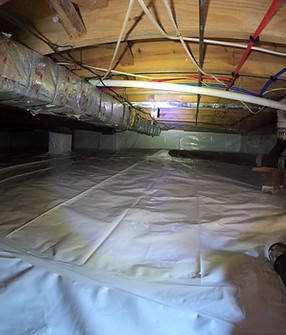 Basement vapor barrier installation, protecting home