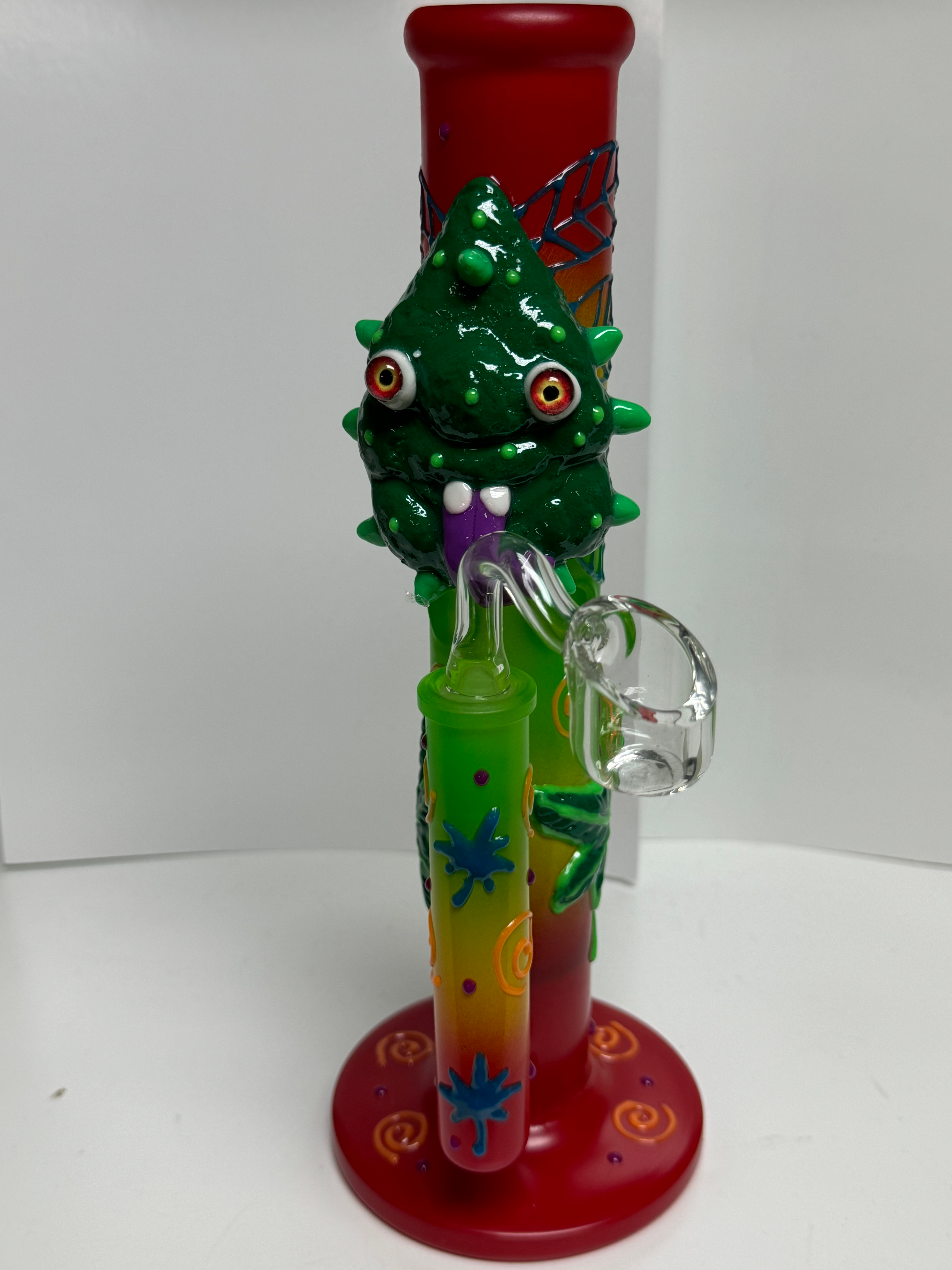 COLORFUL WATER PIPE w/ CONCENTRATE ATTACHMENT