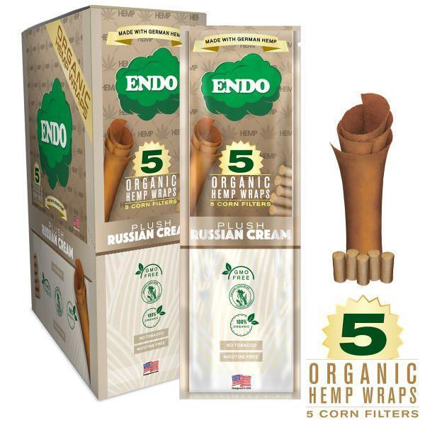 Endo Organic Hemp Wrap - 5 Wraps per Pouch (2 Flavors)