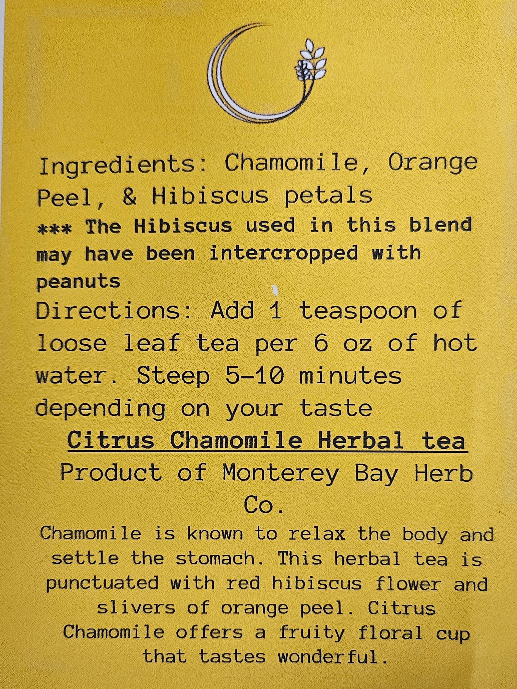 Citrus Chamomile Tea