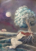 Pink Moon Blue Night