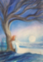 Tree Woman Venus and Moon