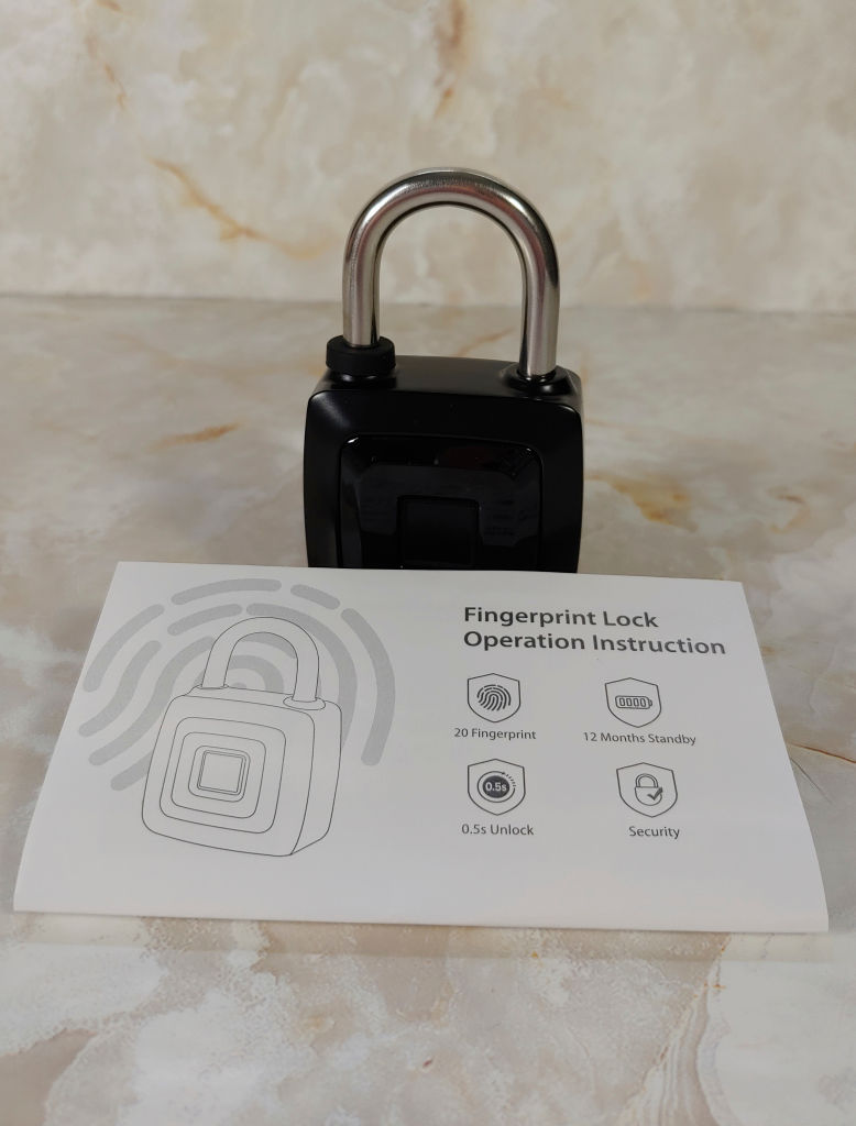 Keyless Fingerprint Lock with it's manual