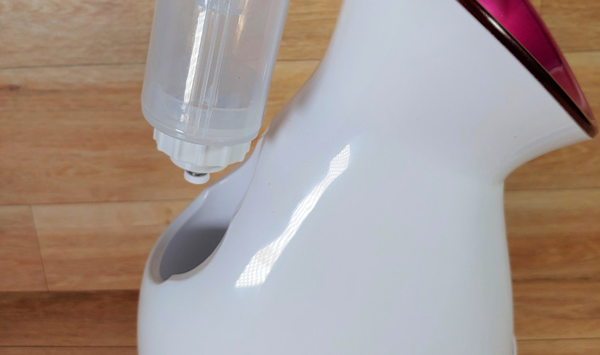 Greenlife Nano Ionic Facial Steamer is shown with the water reservoir lifted out to fill it