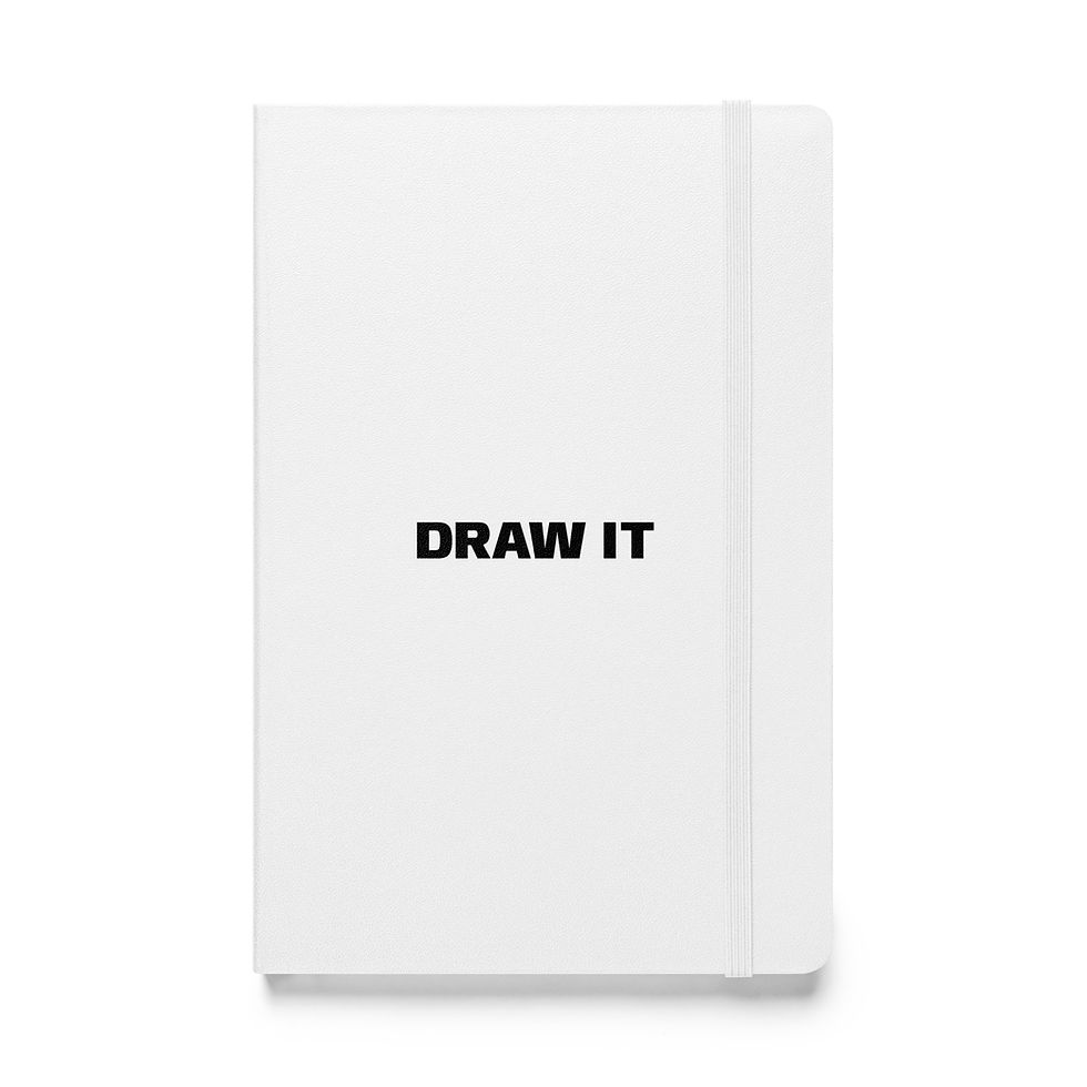Thumbnail: Draw It - Hardcover Bound Lined Notebook