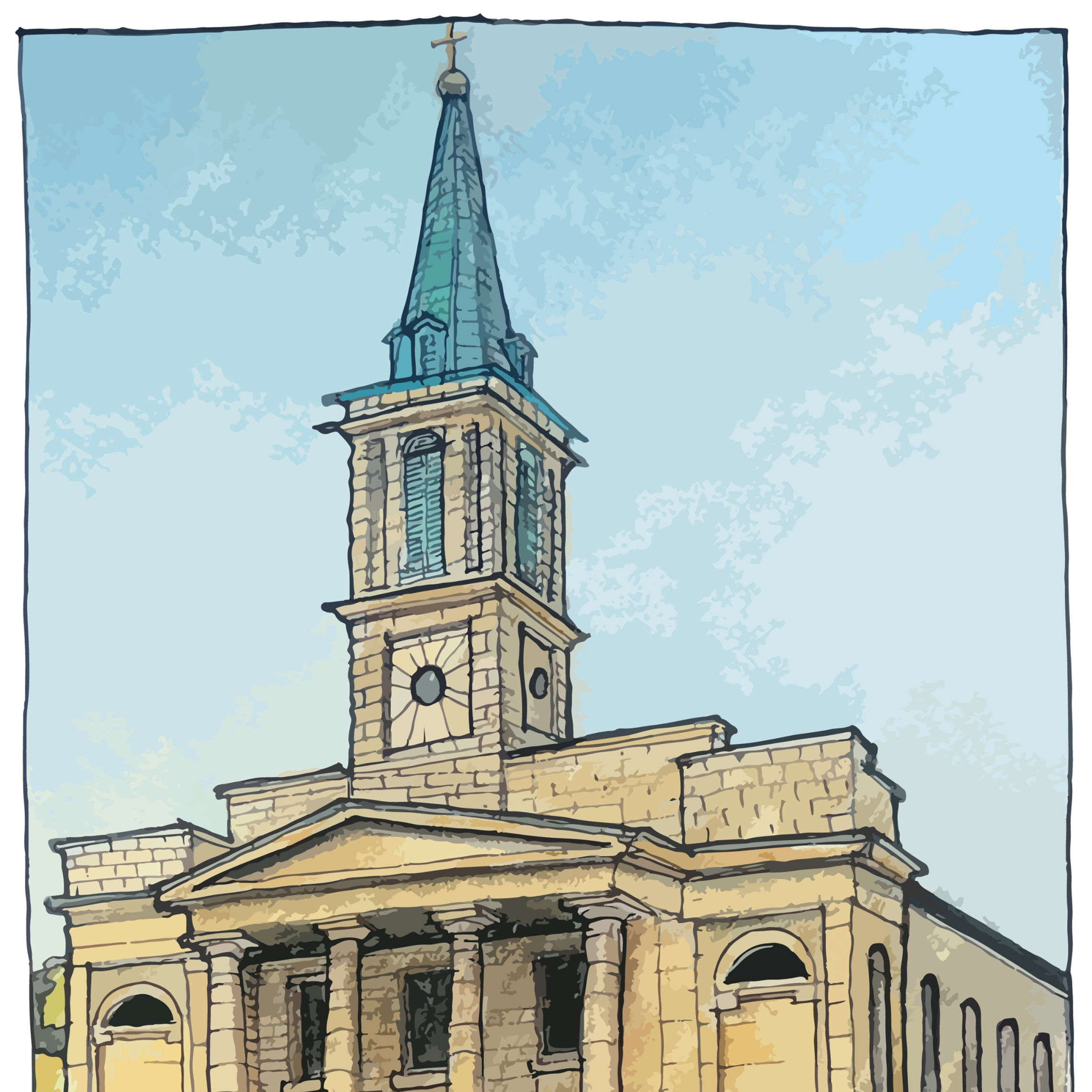 Old Cathedral St. Louis Print