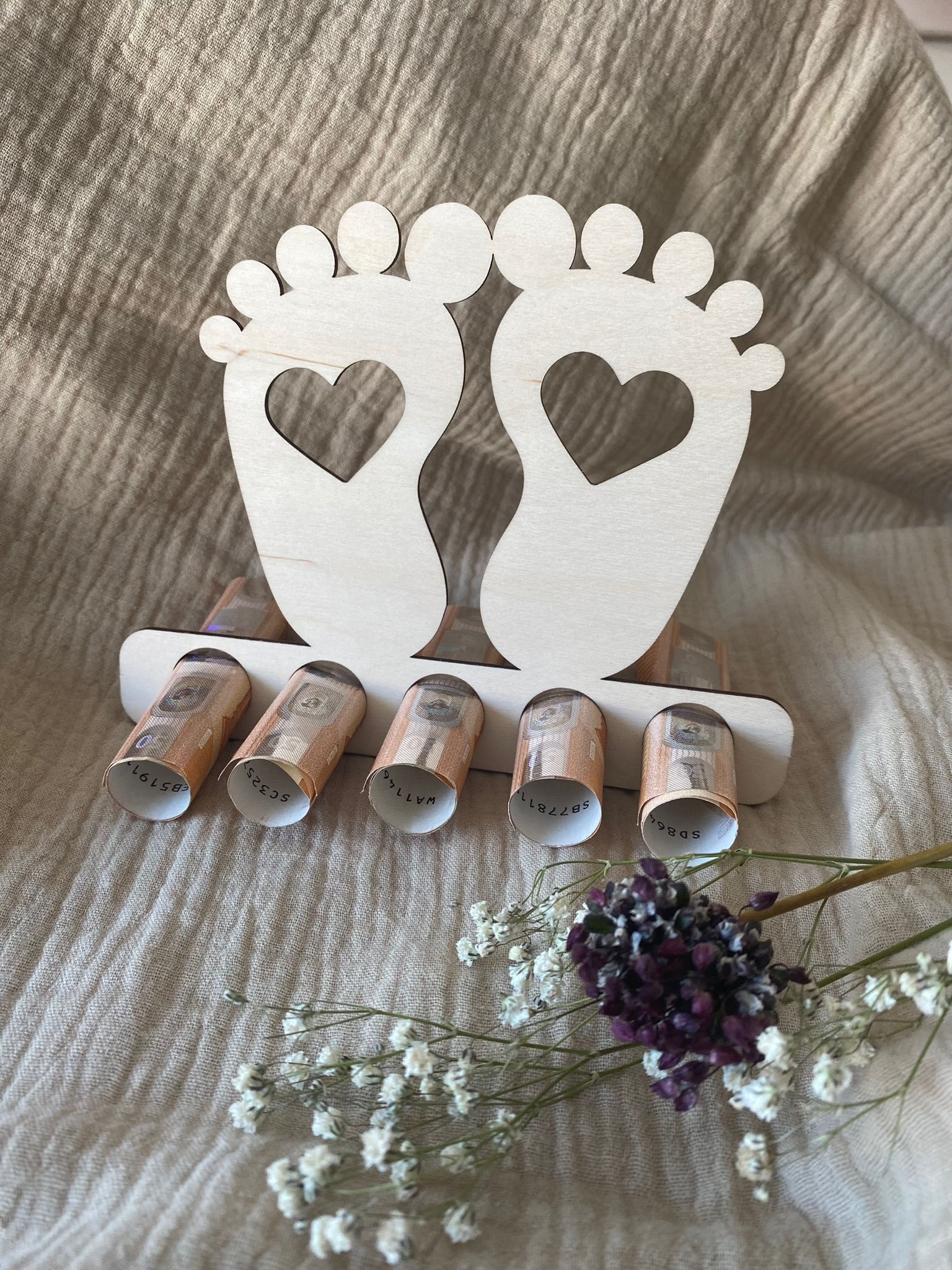 Geldgeschenk Babyfüße