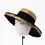 Thumbnail: london designer woman's Black felt Wide Brim Hat with Gold