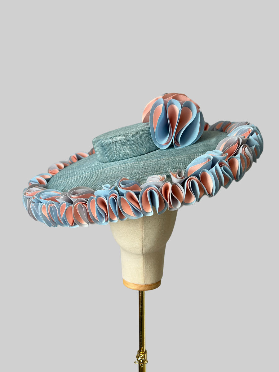 Thumbnail: Blue and Pink Wide Brim Hat
