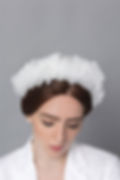 White Halo Headband for weddings and special occasion
