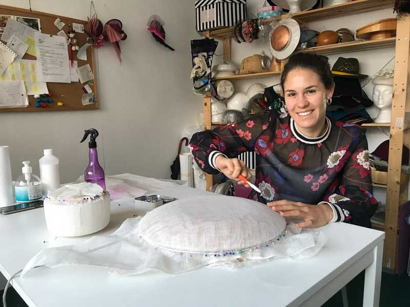 Thumbnail: straw hat sinamay millinery course in london with elena shvab