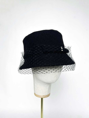 帽子 solov 2WAY RIBBON BUCKET HAT BLACK solov 2WAY RIBBON BUCKET HAT BLACK