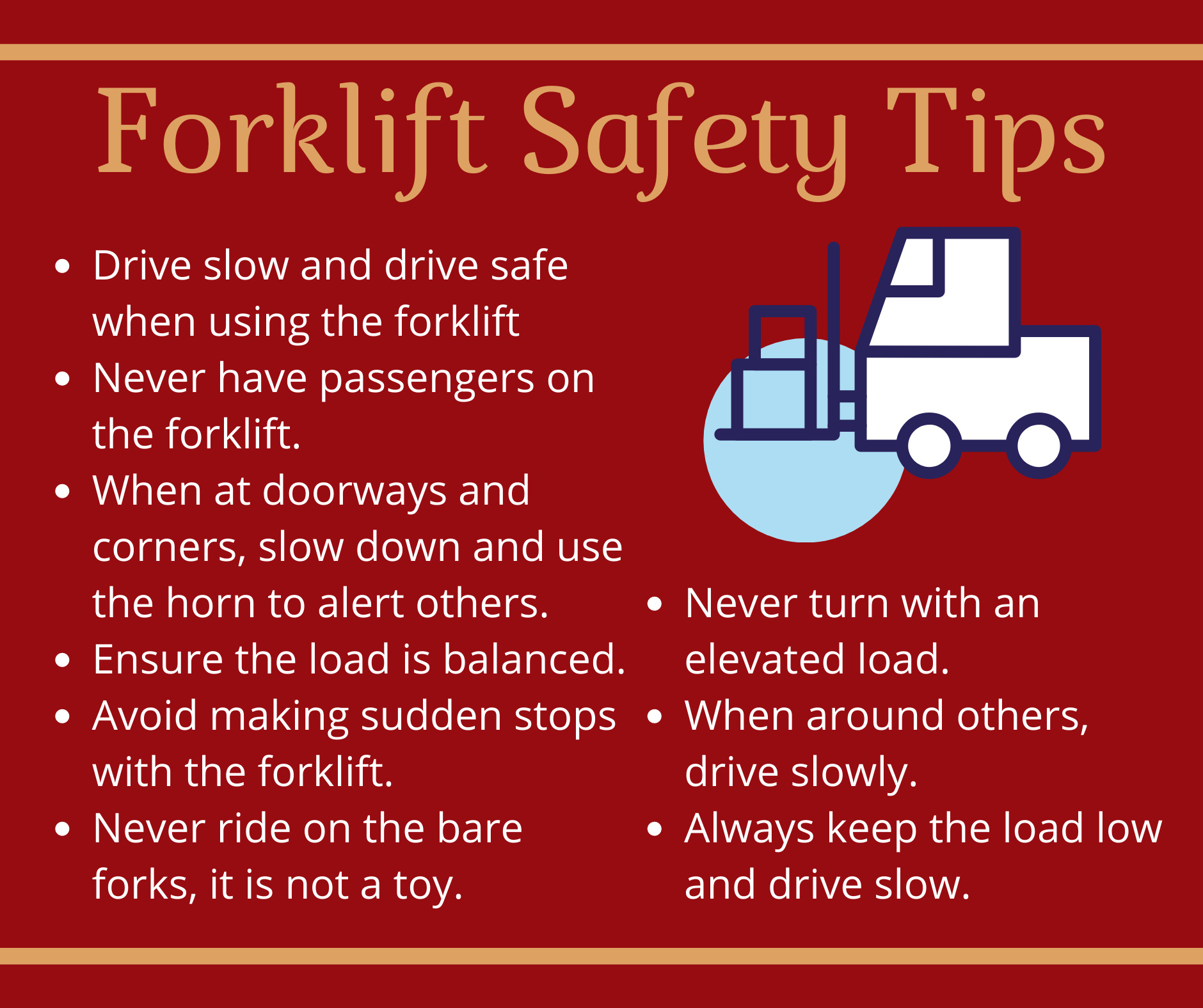 Forklift Safety Poster