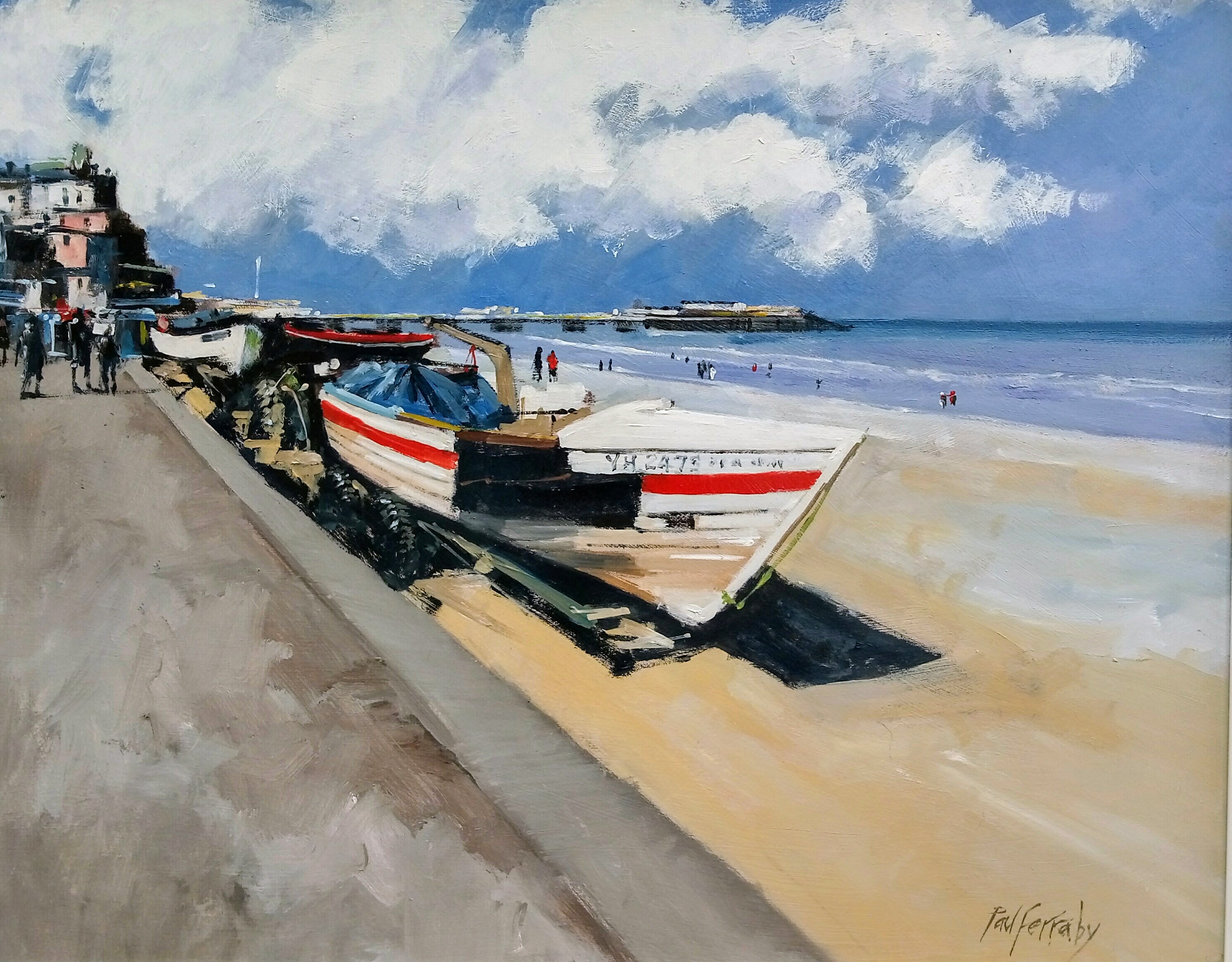 Cromer Pier with Fishing Boats