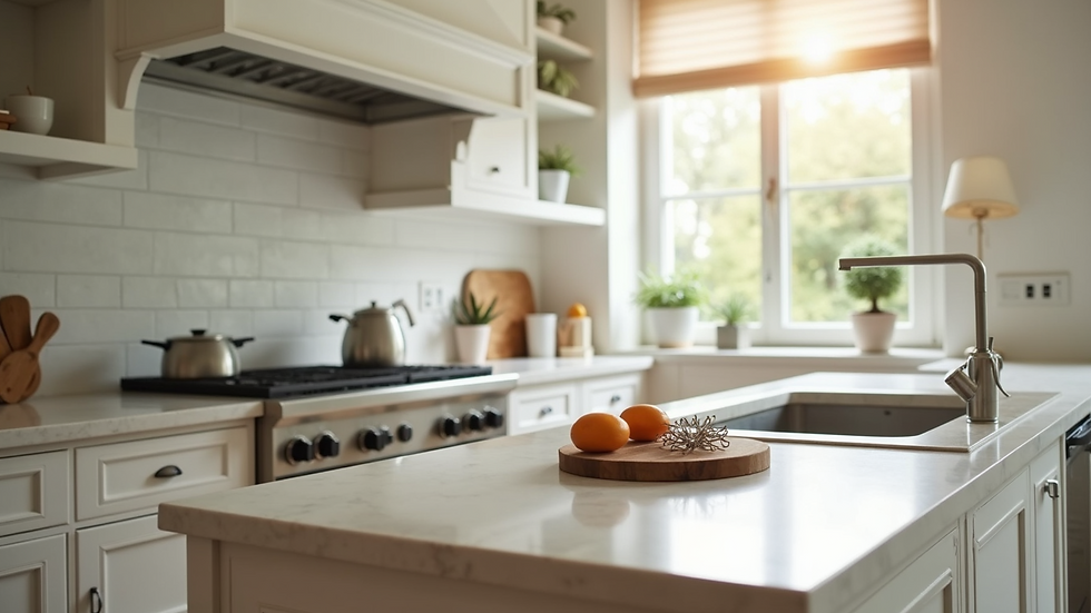 Close-up view of a beautifully remodeled kitchen