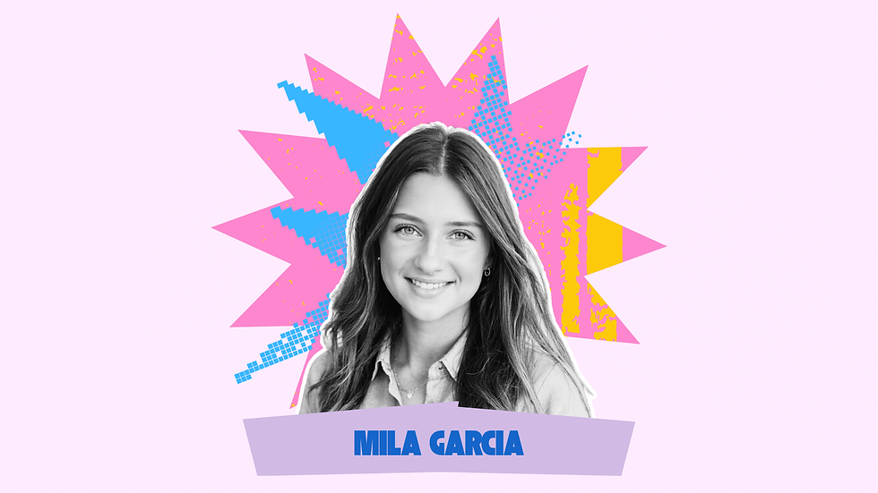 Mila Garcia, Junior Board Member of One Voice Arkansas, volunteering at a school event.