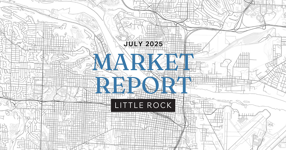 The Little Rock real estate market in July 2025 shows more inventory and longer selling times, creating opportunities for buyers while encouraging sellers to price strategically.