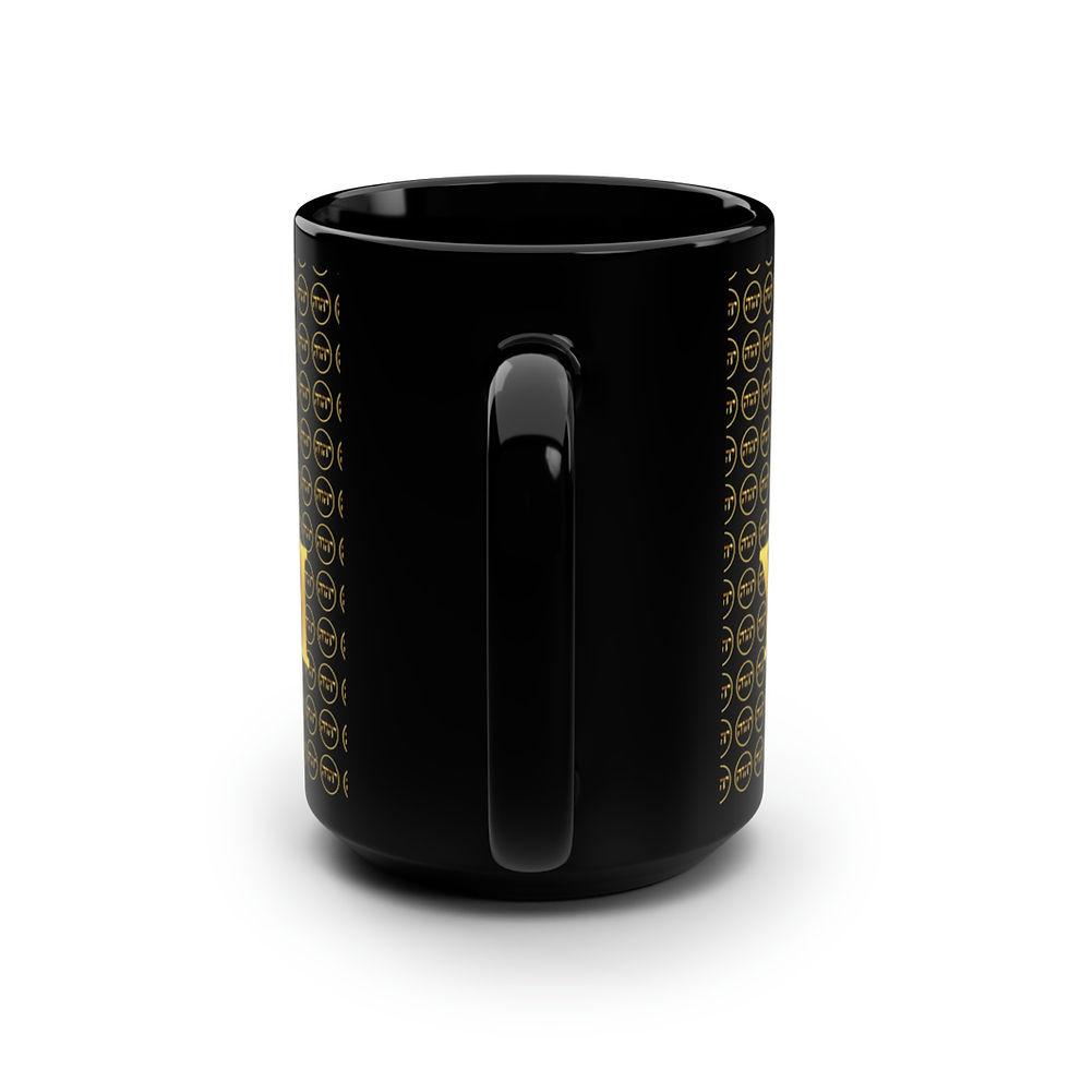 Thumbnail: Praise Yahweh Black Mug, 15oz