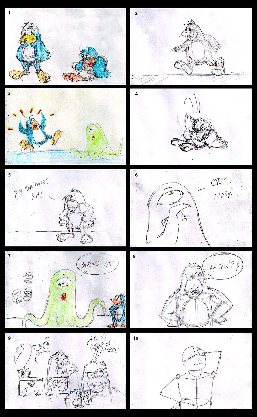 Storyboard para animación