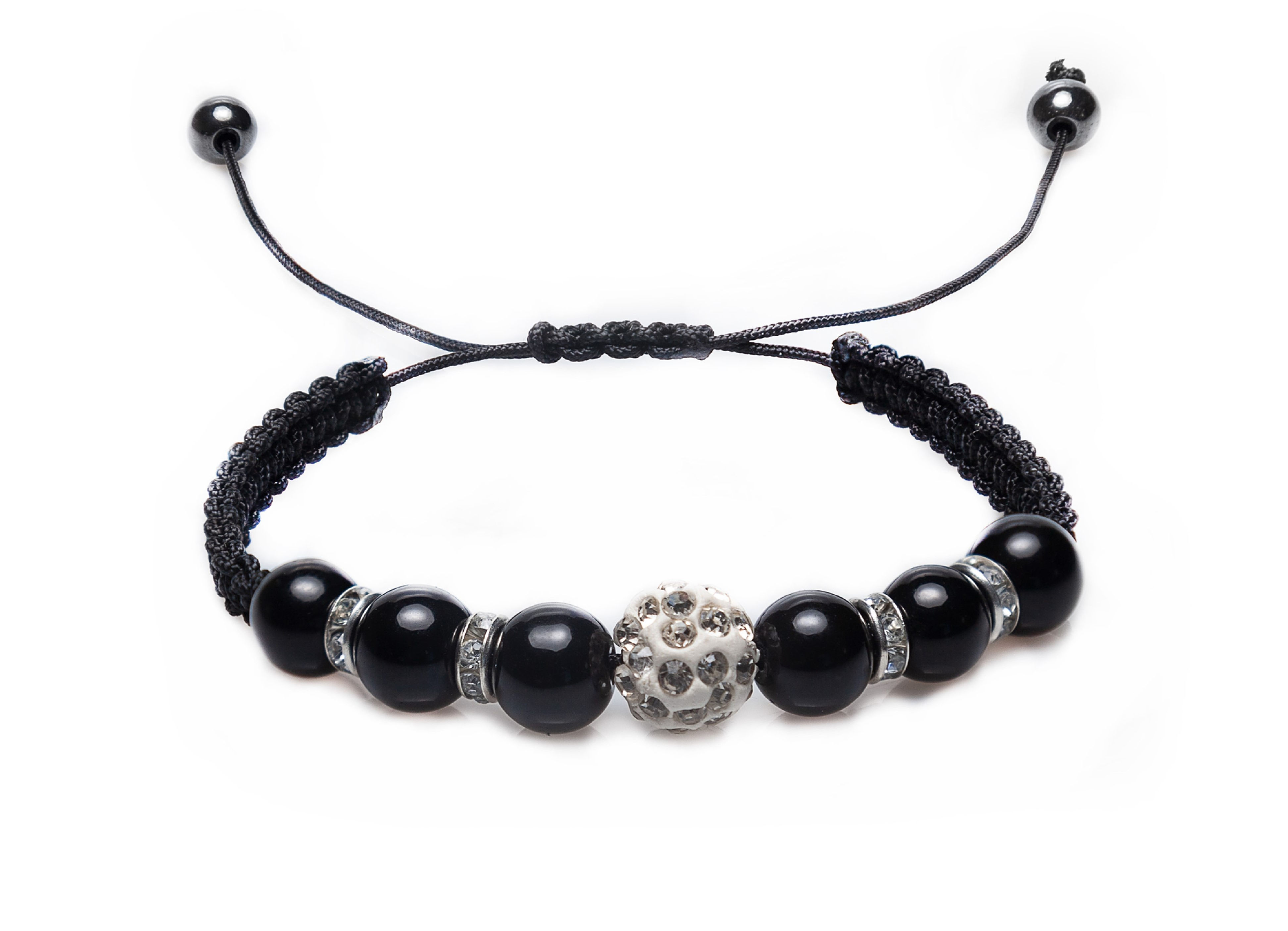 Oniks Doğal Taş Makrome Bayan Bileklik