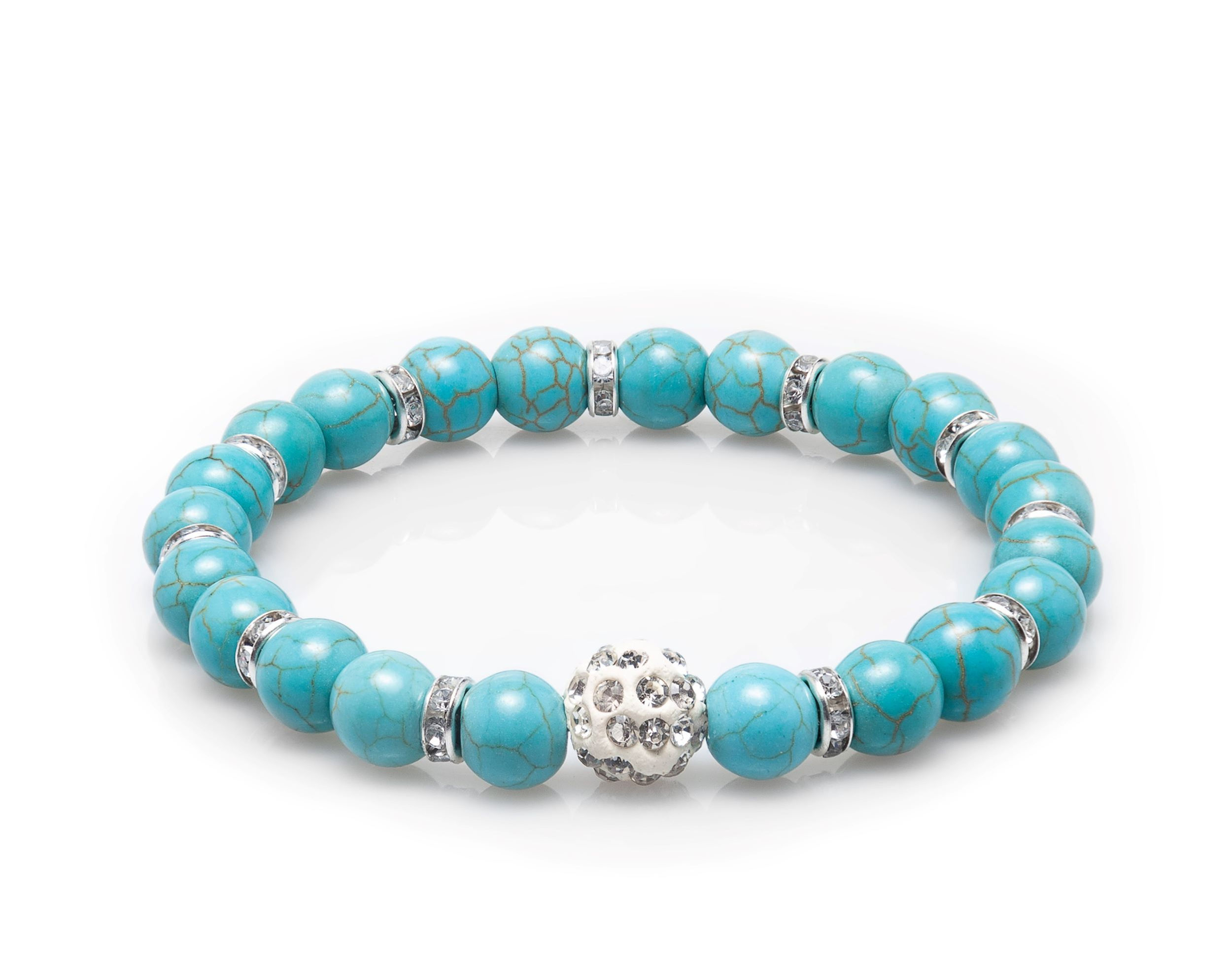 Turkuaz Doğaltaş Tamtur Kadın Bileklik