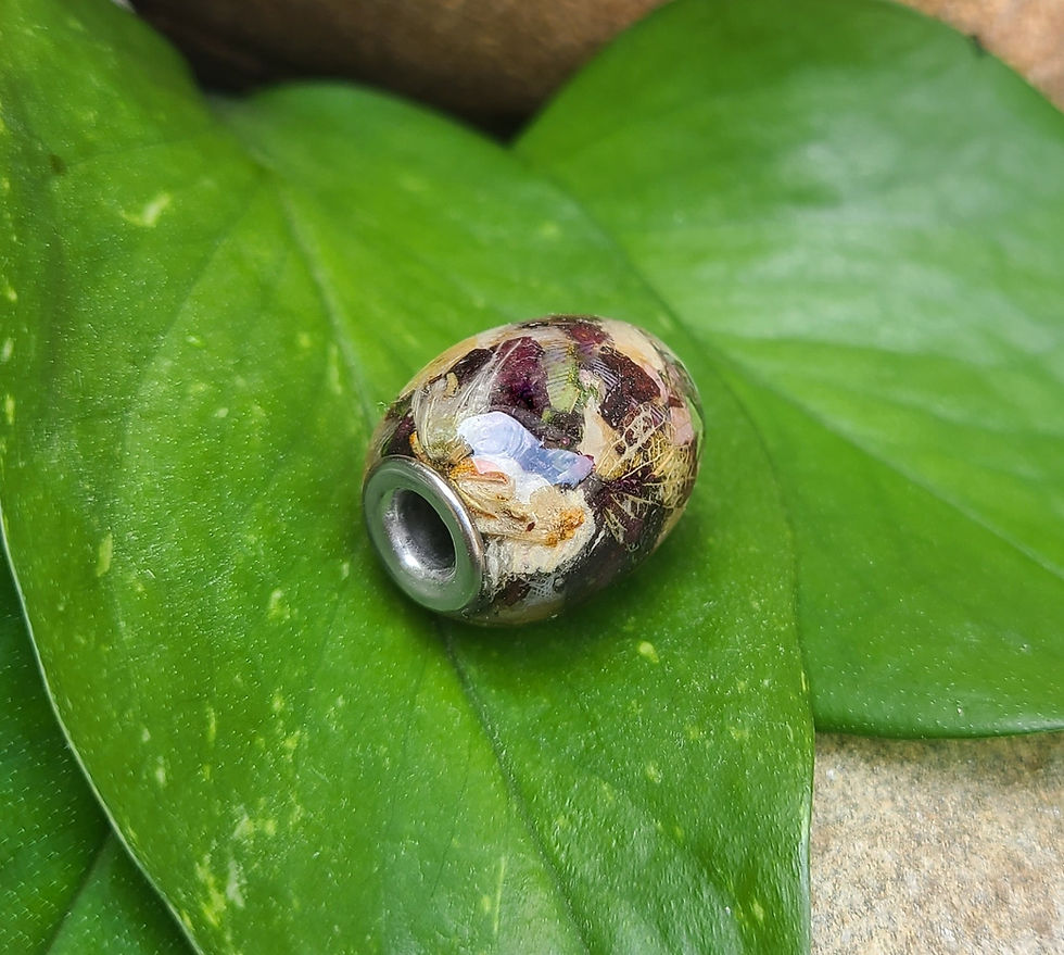 Thumbnail: European Charm Bead - Barrel - 18 x 16 mm