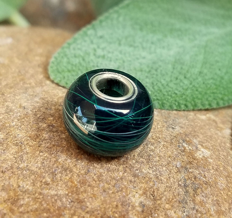 Thumbnail: European Charm Bead - 13 x 9 mm