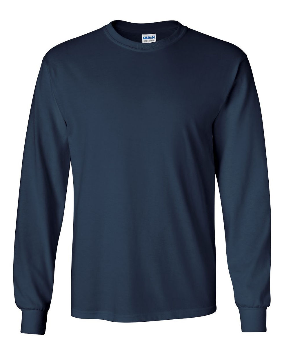 Long Sleeve Blue T Shirt
