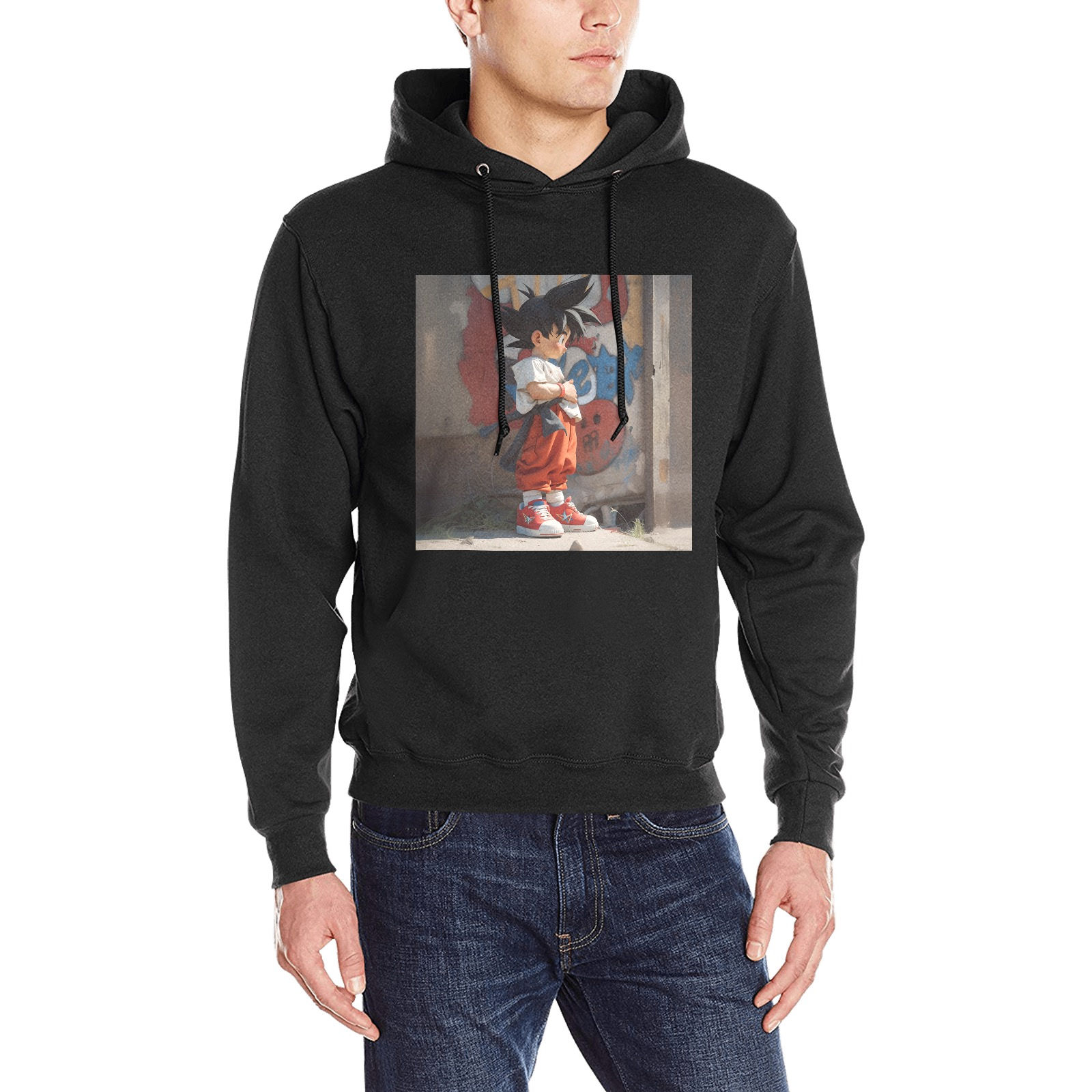 Urban Dragon Ball Men's Classic Hoodie (Model H17)