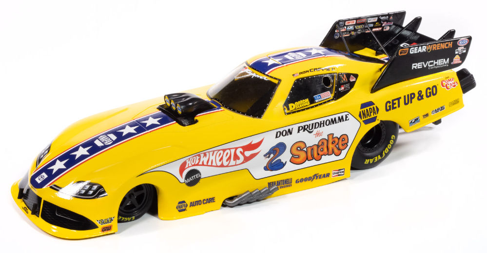 2023 Ron Capps NAPA Hot Wheels Snake Tribute Toyota Supra NHRA Funny Car 1/24