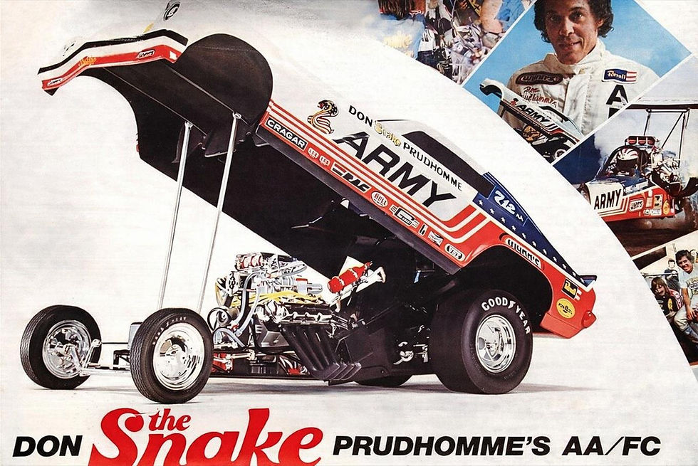 Thumbnail: Atlantis 1 16th Don The Snake Prudhomme 1974 ARMY Chevrolet Funny Car Model Kit