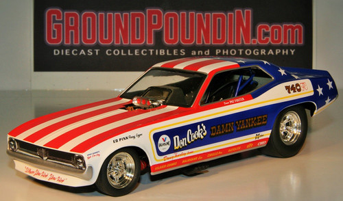 From 1320 Don Cook's DAMN YANKEE NHRA Plymouth Barracuda Funny Car