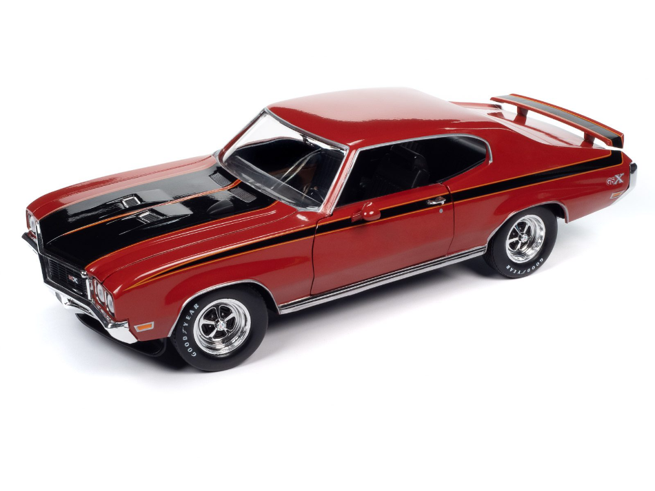 Thumbnail: NEW! 1/18 scale MCACN American Muscle 1972 Buick GSX Fire Red AMM1301