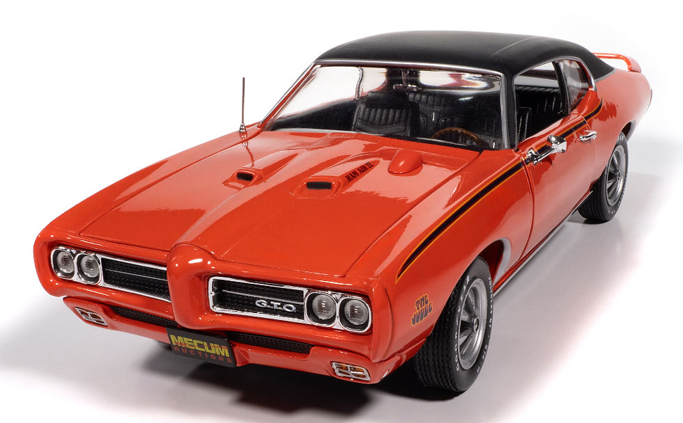 Thumbnail: American Muscle AMM1351 1969 Pontiac GTO JUDGE 1/18 Mecum Series