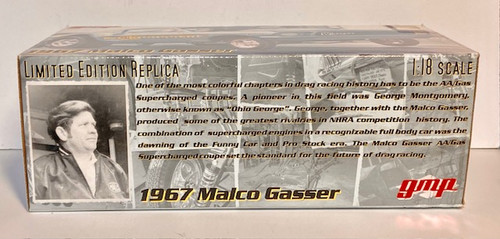 GMP 1/18 Original 1967 Malco Gasser Mustang Ohio George Blue