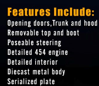 Thumbnail: ACME Ray Allen BRIGGS Chevrolet LS6 1970 Chevelle Convertible Drag Car