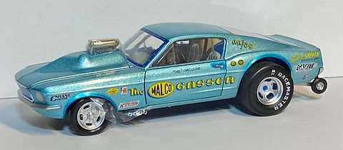 No137ミニカー1/18箱ありGMP The MALCO GASSER GMP 1/18 Original 1967 Malco Gasser Mustang Ohio George Blue