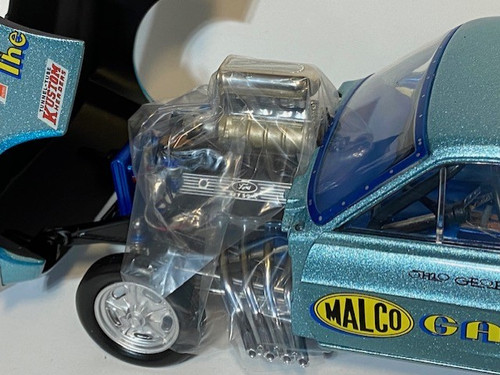 No137ミニカー1/18箱ありGMP The MALCO GASSER GMP 1/18 Original 1967 Malco Gasser Mustang Ohio George Blue