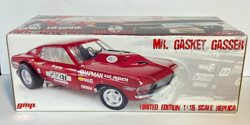 ミニカー GMP 1/18 Mr. Gasket Gasser Mustang 1/18 GMP OHIO GEORGE MR. GASKET 1969 FORD MUSTANG MALCO GASSER RED