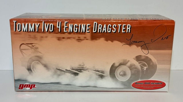 Thumbnail: GMP 1/18 TV Tommy Ivo 4 Engine NHRA Top Fuel Dragster with DVD