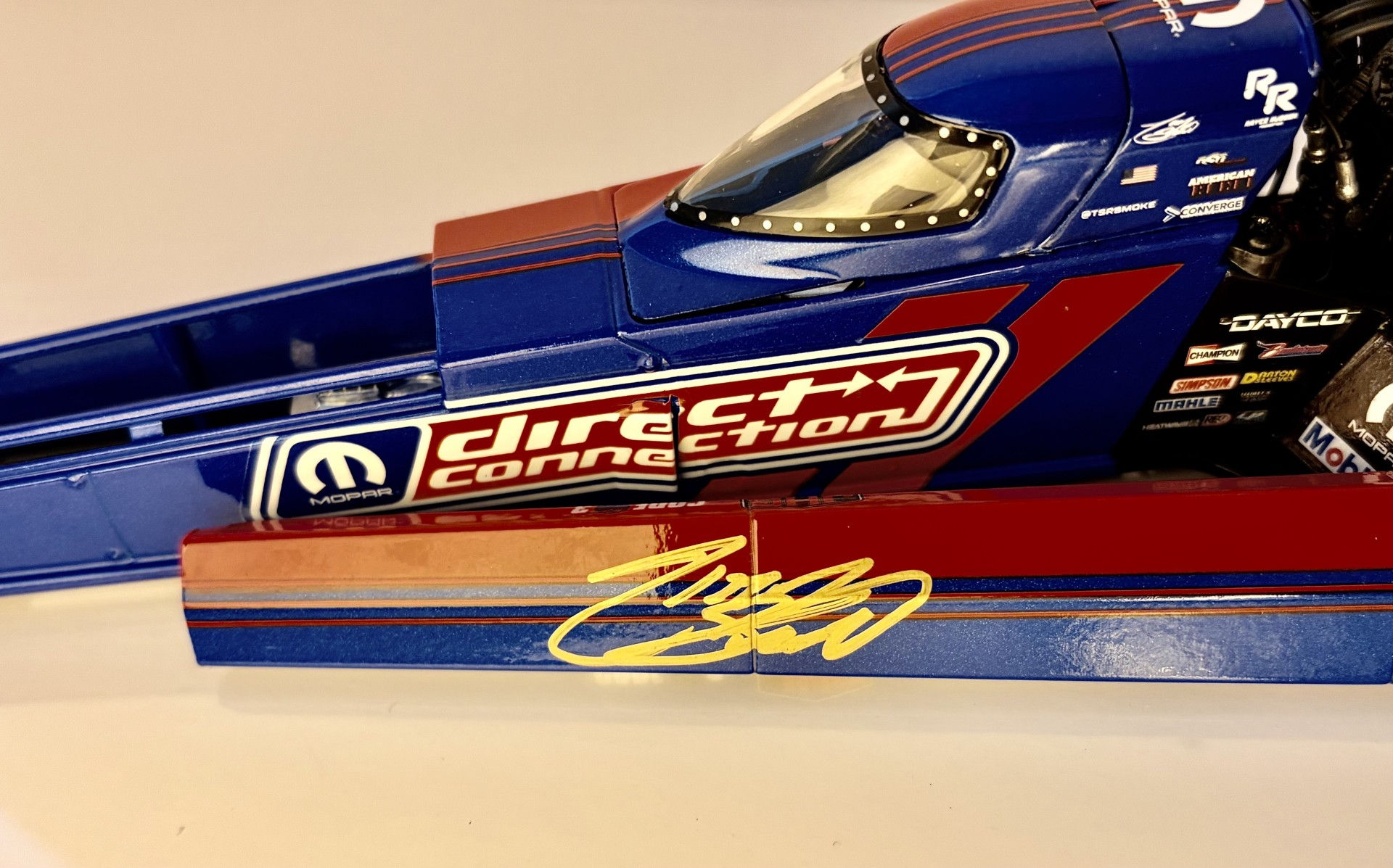 Autographed WCOA 2025 Tony Stewart Direct Connection NHRA Top Fuel Dragster