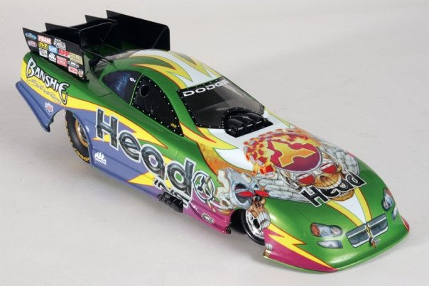 Thumbnail: 1/16th scale 2006 Jim Head BANSHIE STUDIOS Dodge Stratus RT NHRA Funny Car